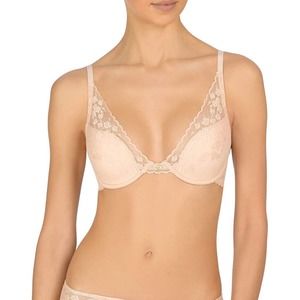 Natori Women's Cherry Blossom Convertible Contour Bra SZ 32DDD